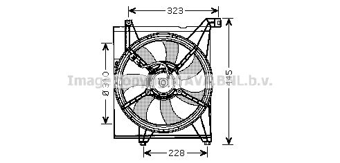 AVA QUALITY COOLING Tuuletin, moottorin jäähdytys KA7512